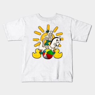 The Ball Horse and the Yellow Duck Kids T-Shirt